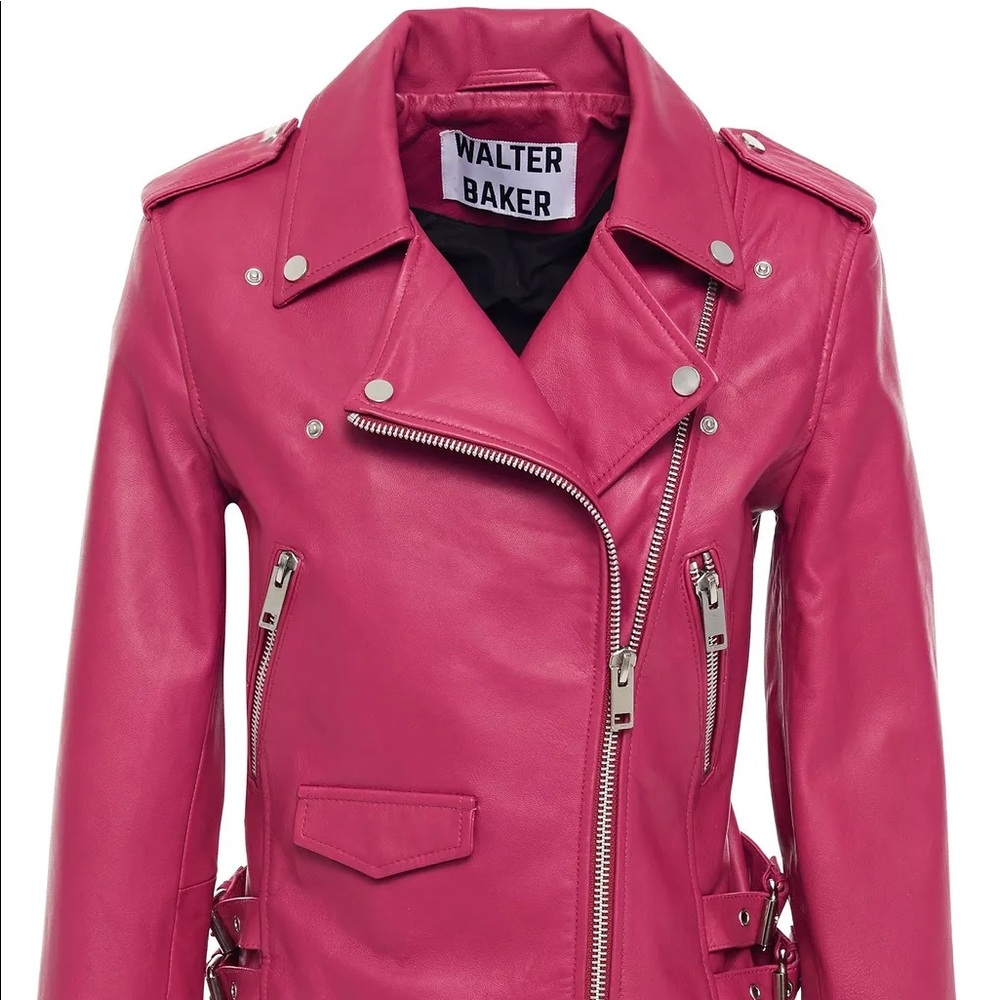 Walter Baker Pink Leather Jacket